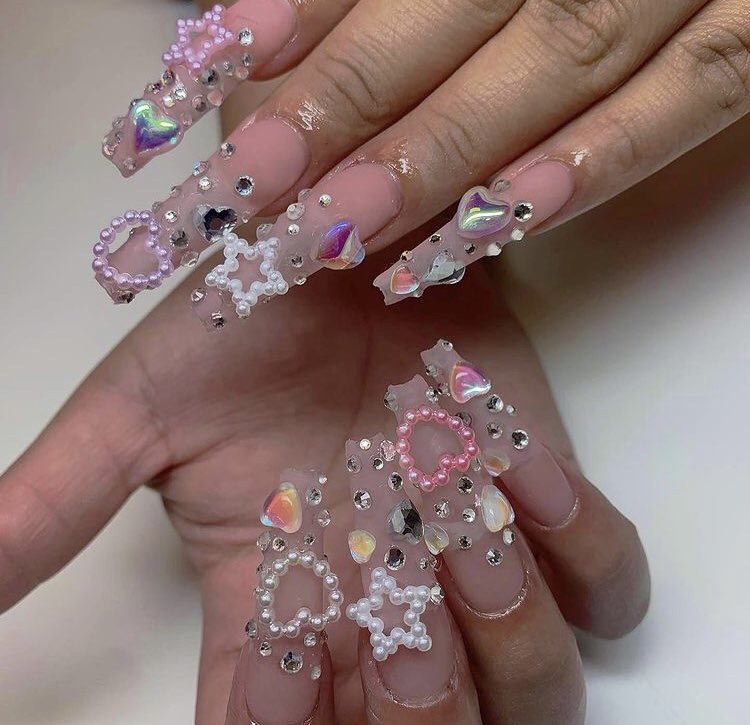 heartclue's tweet photo. nails by nail.nostalgia https://t.co/YhLBnS3T9V