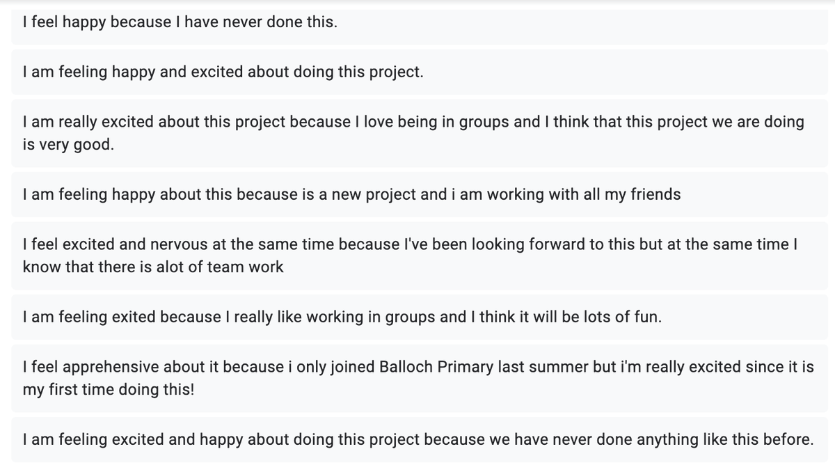 SingleStepsBlog's tweet photo. A great start to the P6 'Bright Sparks!' project @PrimaryBalloch It's wonderful to be back!
P6 were full of smiles, energy, ideas, questions & insightful reflections! #IDL #designingforlearning
Take a look at how they are feeling about being involved in the project... https://t.co/ekQk1Z2H4q