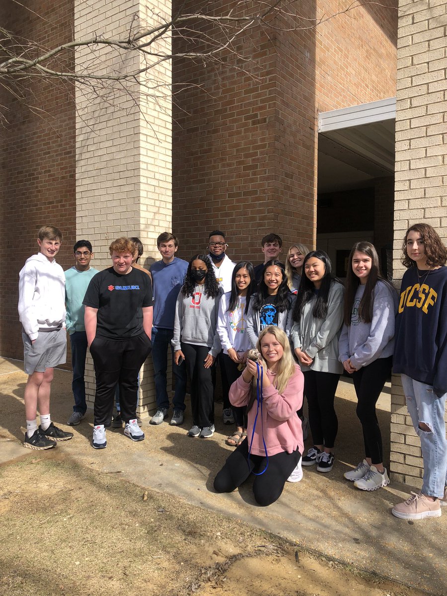 THScience's tweet photo. Sammy the ferret visited AP BIO today: cousin hype for MMM Round 1 Mammal Collectives @TupeloHigh #TeamWeasel #SneakofWeasels @2022MMMletsgo https://t.co/5ln25H0x6S