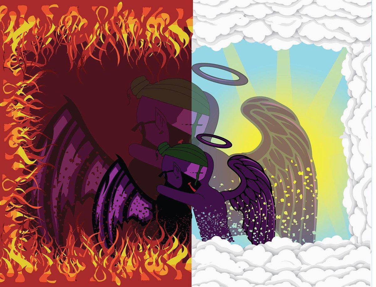 CJ_GRAPHICS_'s tweet photo. Heaven and he’ll designs! Comment which one you like better 1 or 2! #graphicdesigner #heavenhell #artworks #ilovedesigning https://t.co/NrqL9QIwYh