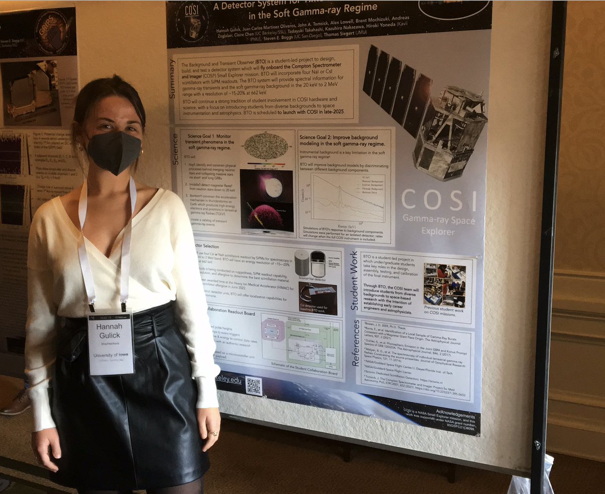 COSITelescope's tweet photo. Congrats Hannah Gulick on her Student Poster Award at #HEAD19! https://t.co/JvskGUPlj2