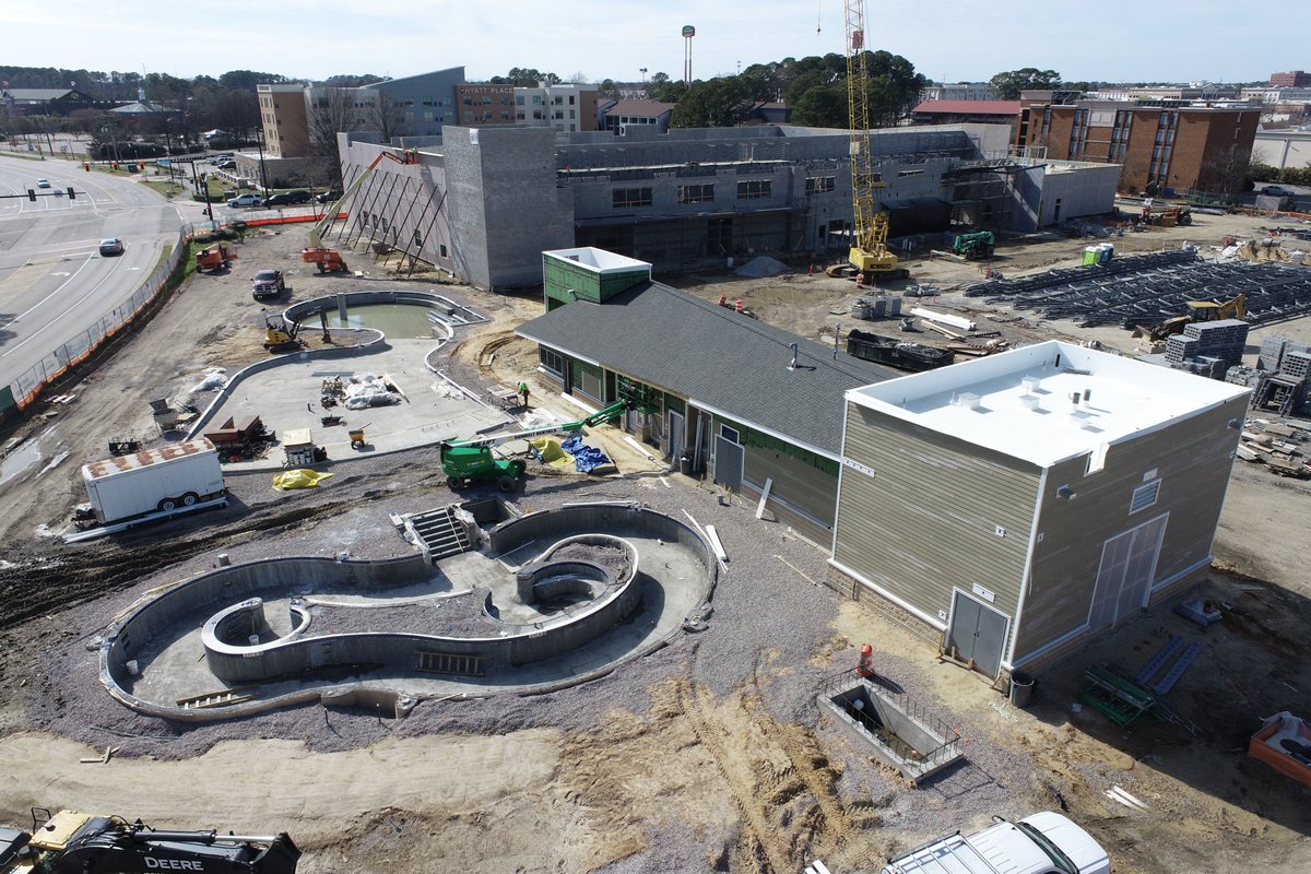 It’s officially spring and we are already dreaming of warmer days when the Hampton Virginia Aquaplex will be ready for visitors to dive in. Our team is making great progress on the Aquaplex’s indoor and outdoor pools. #TheClancyWay #WeBuildCommunity #BuiltOnCollaboration
