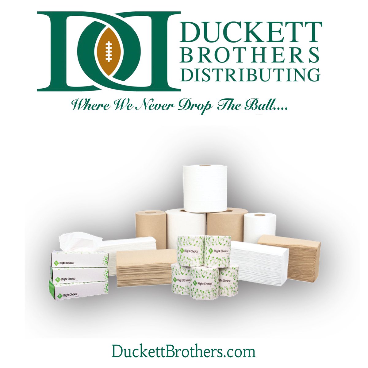 DuckettBrothers's tweet photo. Buy all your #paper #products from us!!
•C-Fold Towels
•Facial Tissue
•Household Toilet Paper
•Jumbo Roll Towels
•Kitchen Roll Towels
•M-Fold Towels
•Roll Towels 🧻
We'll get you right!
Duckett Brothers Distributing
Where We Never Drop The Ball....
https://t.co/GjaIMFpIMt https://t.co/05I3tY1aDV