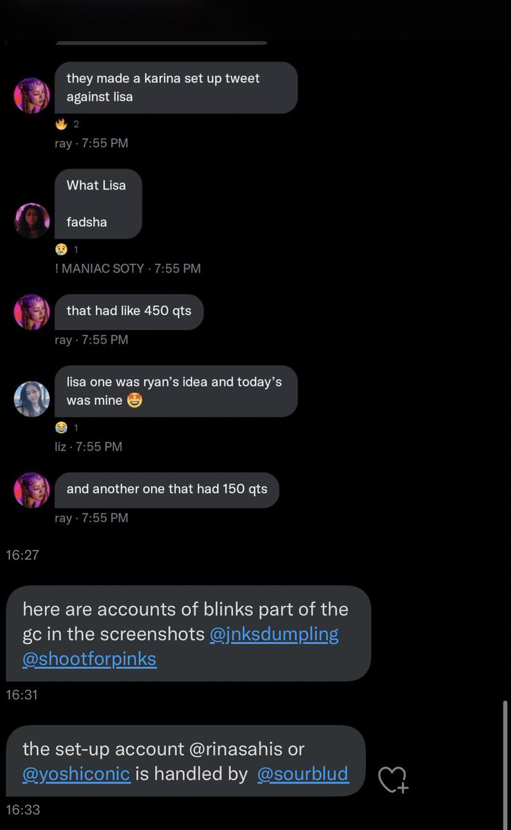karinafulI's tweet photo. do you have any other job than making set up accounts to get karina dragged @sourblud ? https://t.co/kwnRBweAPS