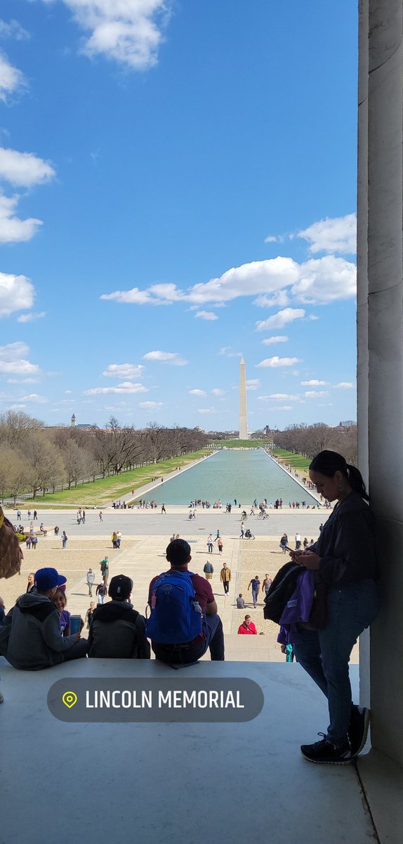 IntheMiddleMath's tweet image. Wrapping up this trip with a visit to the monuments. It is truly awe inspiring to visit these historical sites. #DC #Lincolnmemorial #travel #