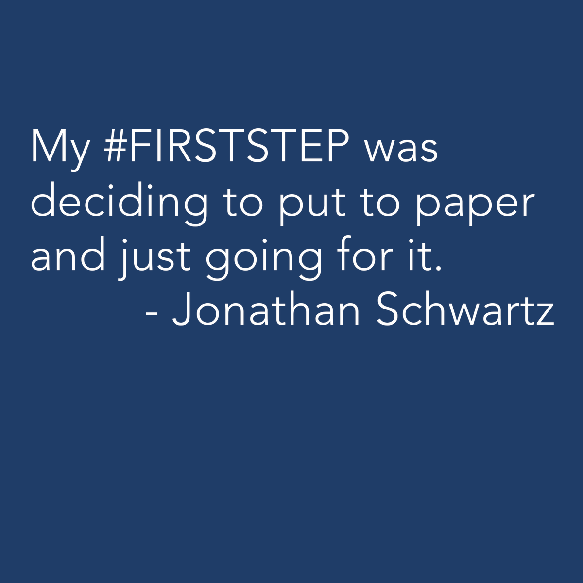 thousandmilespr's tweet photo. Producer Jonathan Schwartz shares his #firststep. Jonathan's produced several films including LIKE CRAZY, BLEEDING HEART, and THE VANISHING OF SIDNEY HALL. https://t.co/i5mB9Y8Bmt