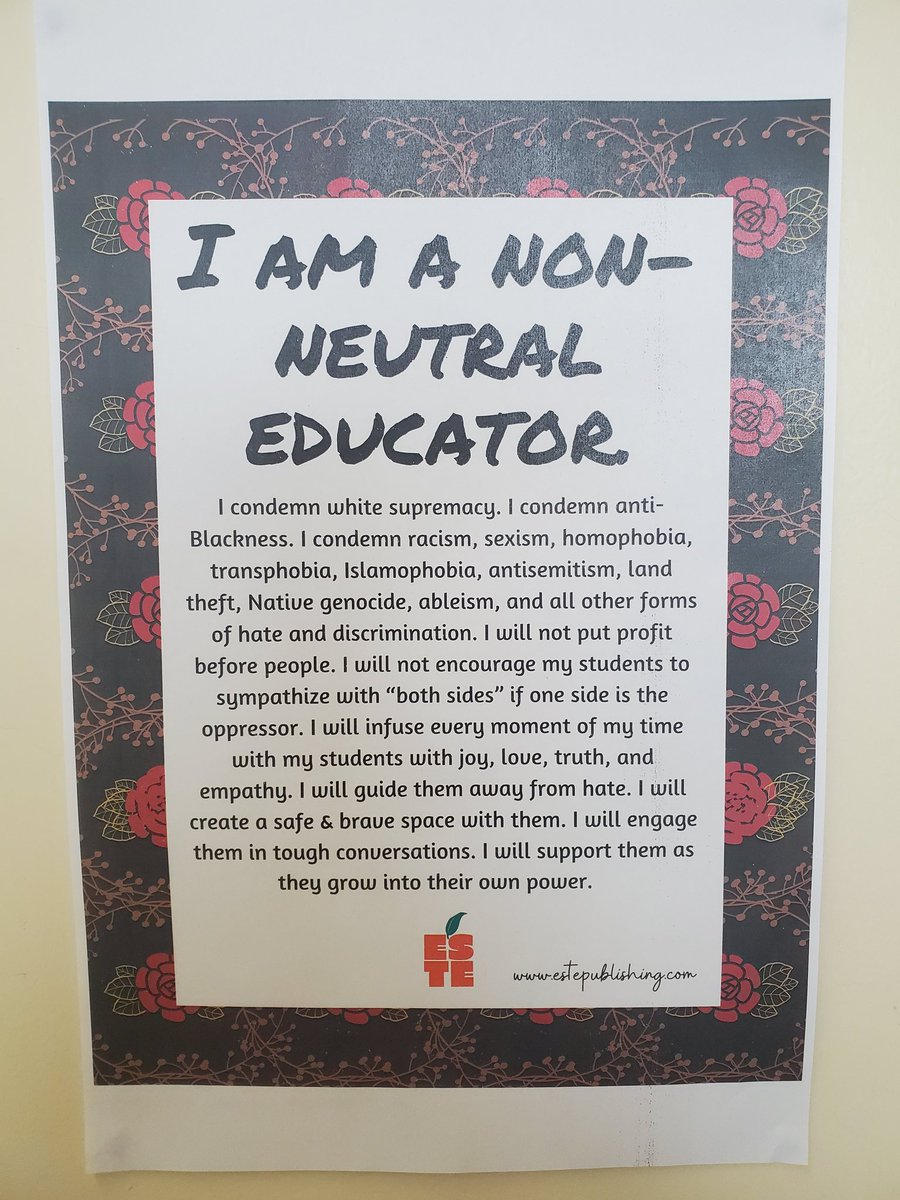 dmariesmitty's tweet photo. On March 21 and everyday, I strive to be an anti-racist educator.  I teach students to recognize racism/oppression, cultivate brave spaces to learn about them, and empower student voices to disrupt! #ReginaPublicSchoolsAntiracism https://t.co/yA3tJKIkR7