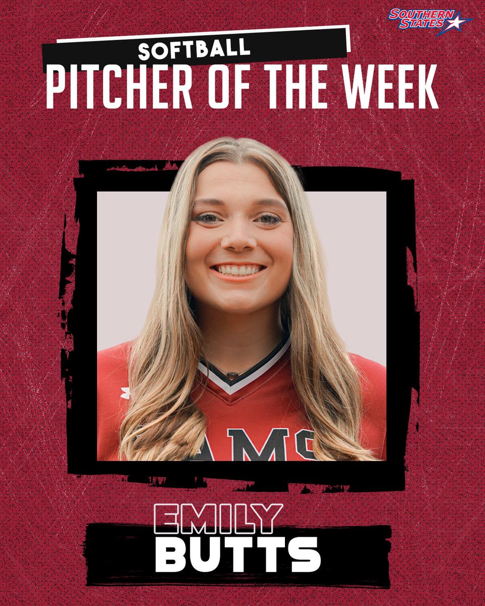 SSACsports's tweet photo. Congrats to the SSAC Softball Players of the Week for the week of March 14-20.

Pitcher: Emily Butts (@UMobileRams)
Player: Carley Kidder (@CareyAthletics)

🗒 https://t.co/4gy2U58vvo https://t.co/sZQ6NUeWkX