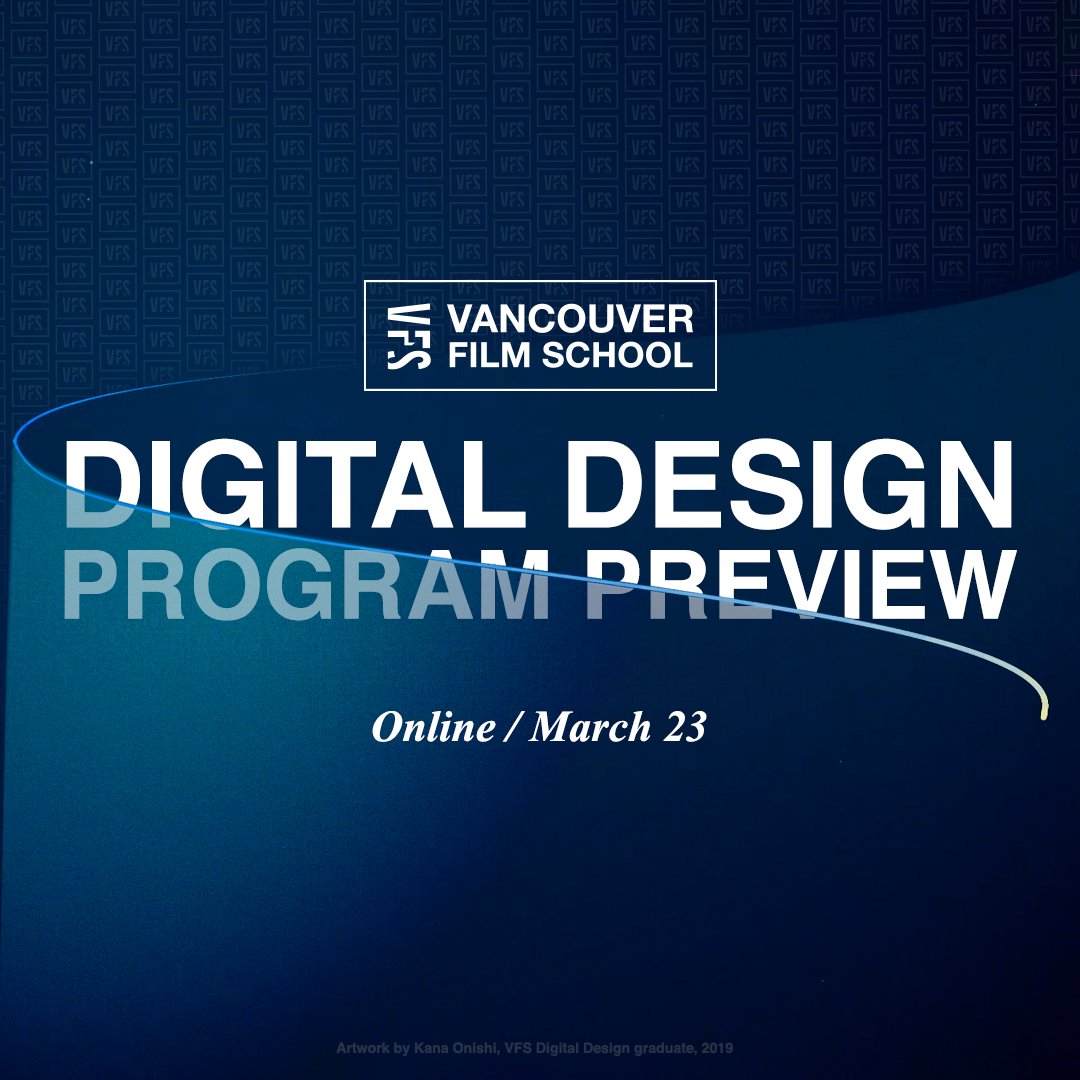 vfs's tweet photo. Time is running out to register to join us an online preview of our Digital Design program!
https://t.co/1MxD6nEuc6
#VFSdigitaldesign https://t.co/J3FDfGvfhA