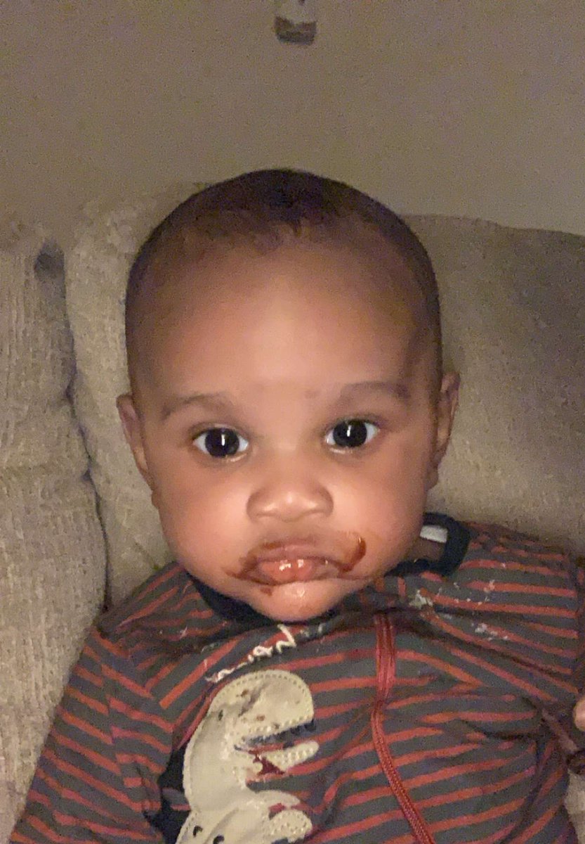 BlackSaphr's tweet photo. My grandson looks like "Baby Joker" π #SmashedPrunes https://t.co/SSMVjA1maJ