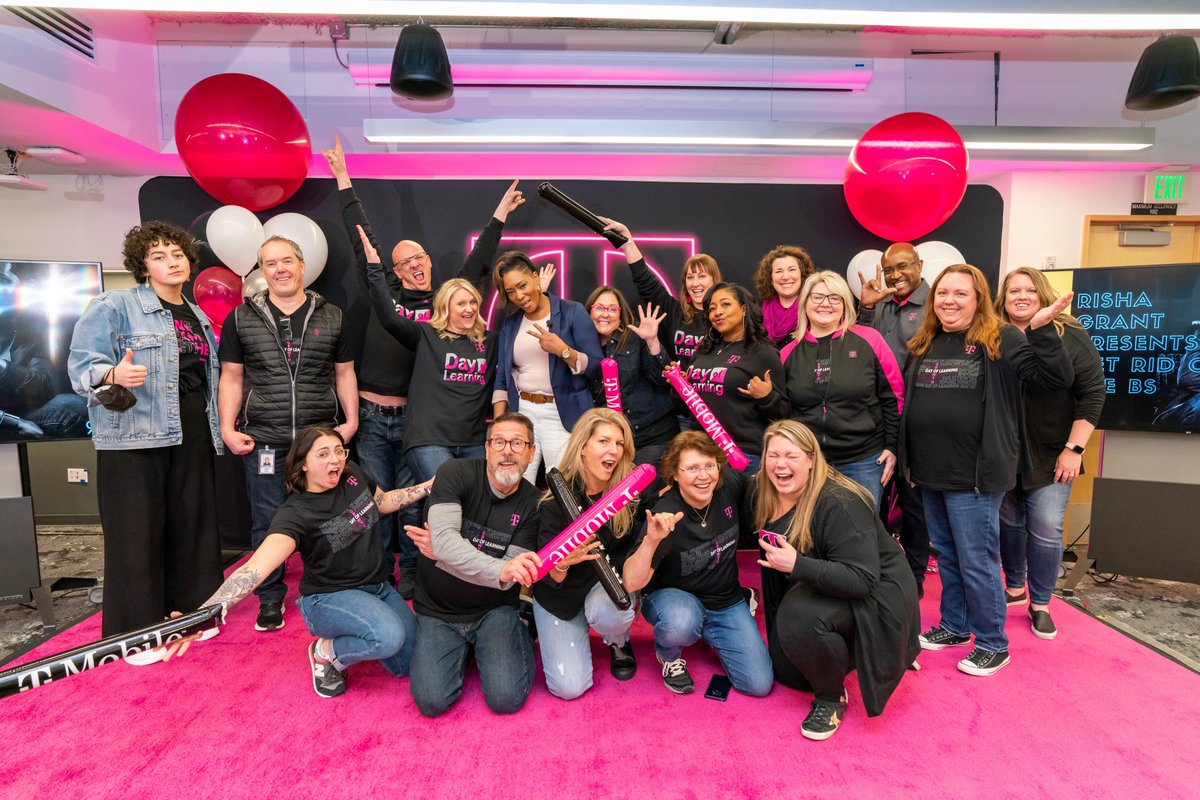 DeeanneKing's tweet image. After 10,000 T-Mobile employees participated in Risha Grant's Day of Learning event, we were thrilled to have her back for a special session with our employee resource group members further exploring unconscious bias.  At T-Mobile it's all about the #BeYou culture!