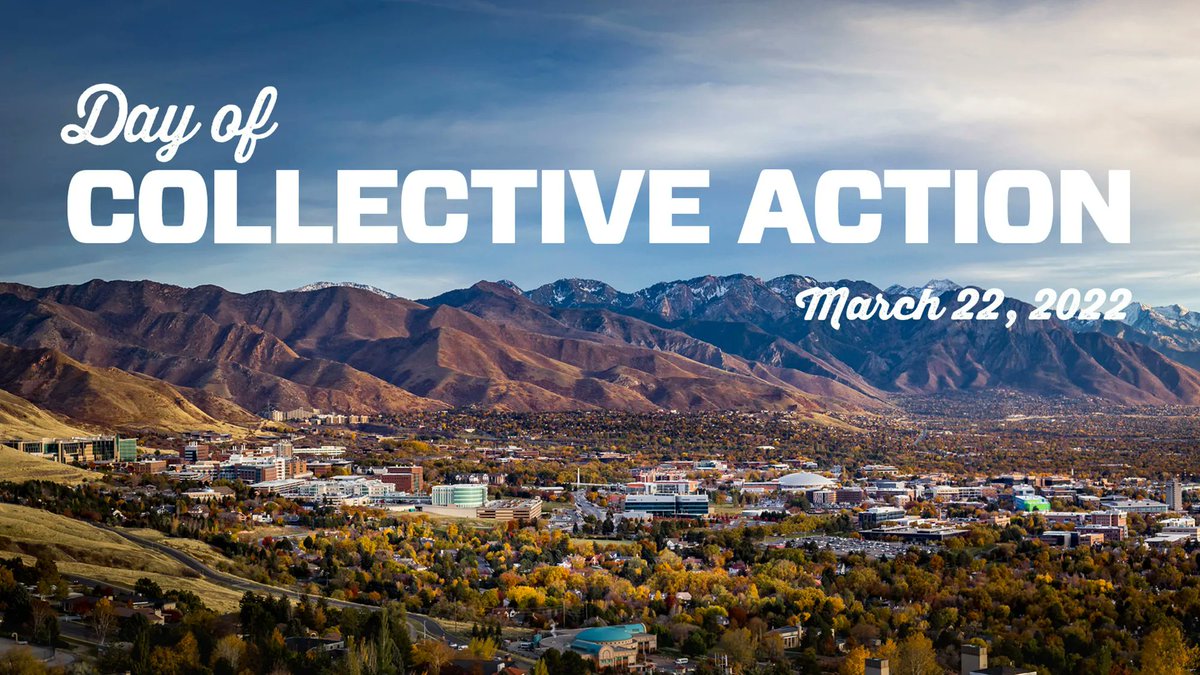 Day of Collective Action--3-22-2022
The Day of Collective Action is a campus-wide moment of reflection and action designed to propel our collective goal to create an inclusive community forward. 
Learn more at:
buff.ly/3uhMbkC