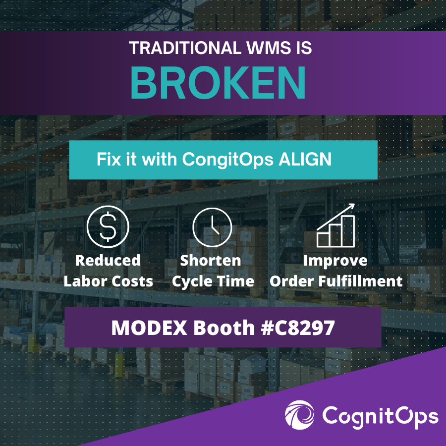 #MODEX is only one week away, and we're preparing our booth display to rep all the amazing things we're working on here at CognitOps!  

You can catch us at booth # C8297; we'll see you there! bit.ly/3ITCTl6