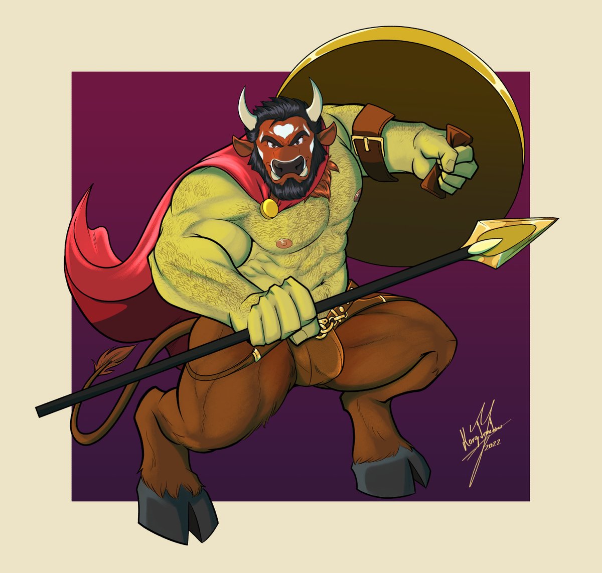 And what best than to celebrate it with a strong Minotaur Orc ! 