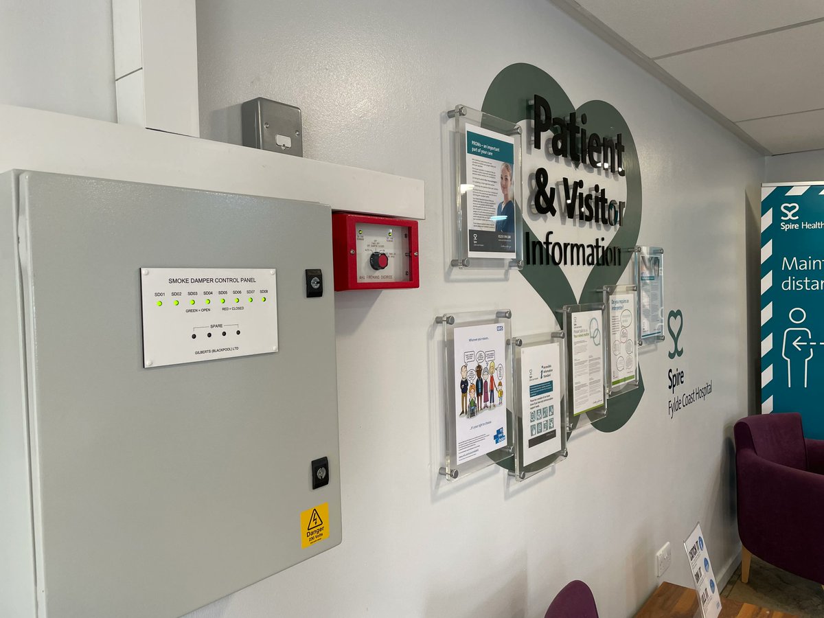 DuckElectrical's tweet photo. Some images from a project for #Spire on the Fylde Coast. Design and installation of ventilation, A/C, BMS controls and Public Health services at a new Outpatients' operating theatre and adjoining rooms. All work carried out in full accordance of HTM regulations. #DMEmechanical https://t.co/wyG4LJeQwt