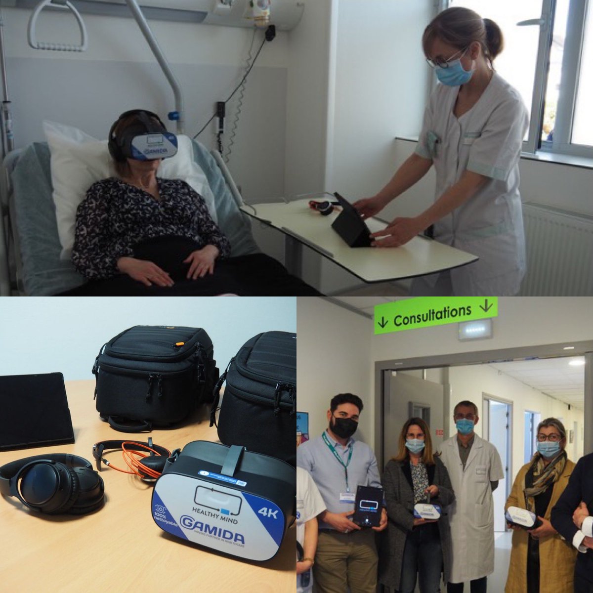 2 #VirtualReality devices from <a href="/Gamida_FR/">Gamida France</a> four our #cancerfighters of the daycare center in CHIC Quimper ! Thanx to #kemperrose + <a href="/Fonds_innoveo/">Innoveo - CHU de Brest</a> and a generous donation 🙏🏻 
#generosity #PositiveVibes