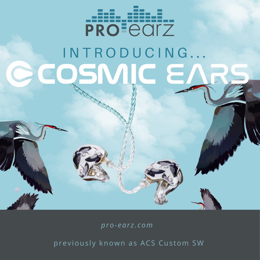 proearz's tweet photo. Introducing…

Cosmic Ears!

Cosmic Ears make incredible products suited to however you relate to music – from hobbyists to professionals – Cosmic Ears has a perfect product for you.

https://t.co/vf2zGlxNoT

Pro-Earz previously known as ACS Custom SW. https://t.co/4hO29PlEy8