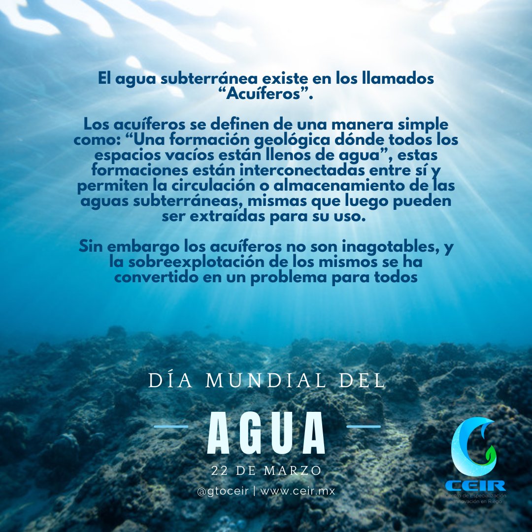 gtoceir's tweet photo. #DíaMundialDelAgua 💧Hagamos visible lo invisible, trabajemos juntos para gestionar de forma sostenible este preciado recurso. https://t.co/Vt2lsS6GLc