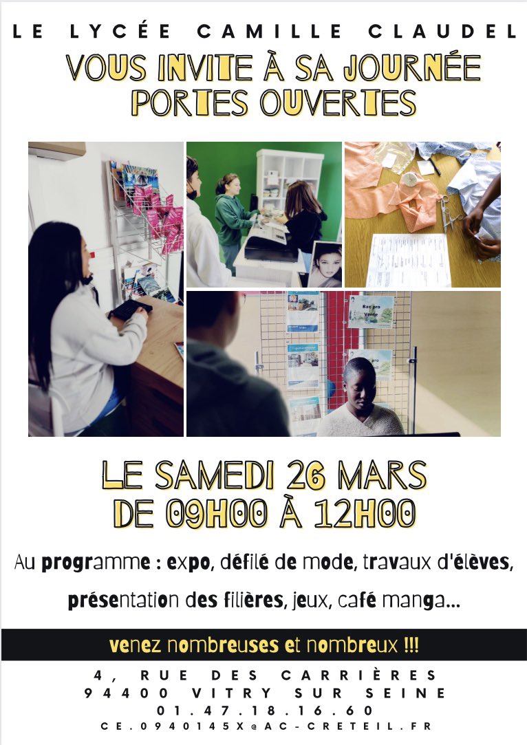 LPClaudel94's tweet photo. #jpo #égalité #lycéepro #métiersdelamode #métiersducommerce #santésexuelle #manga #DeveloppementDurable https://t.co/EWhydWPebW
