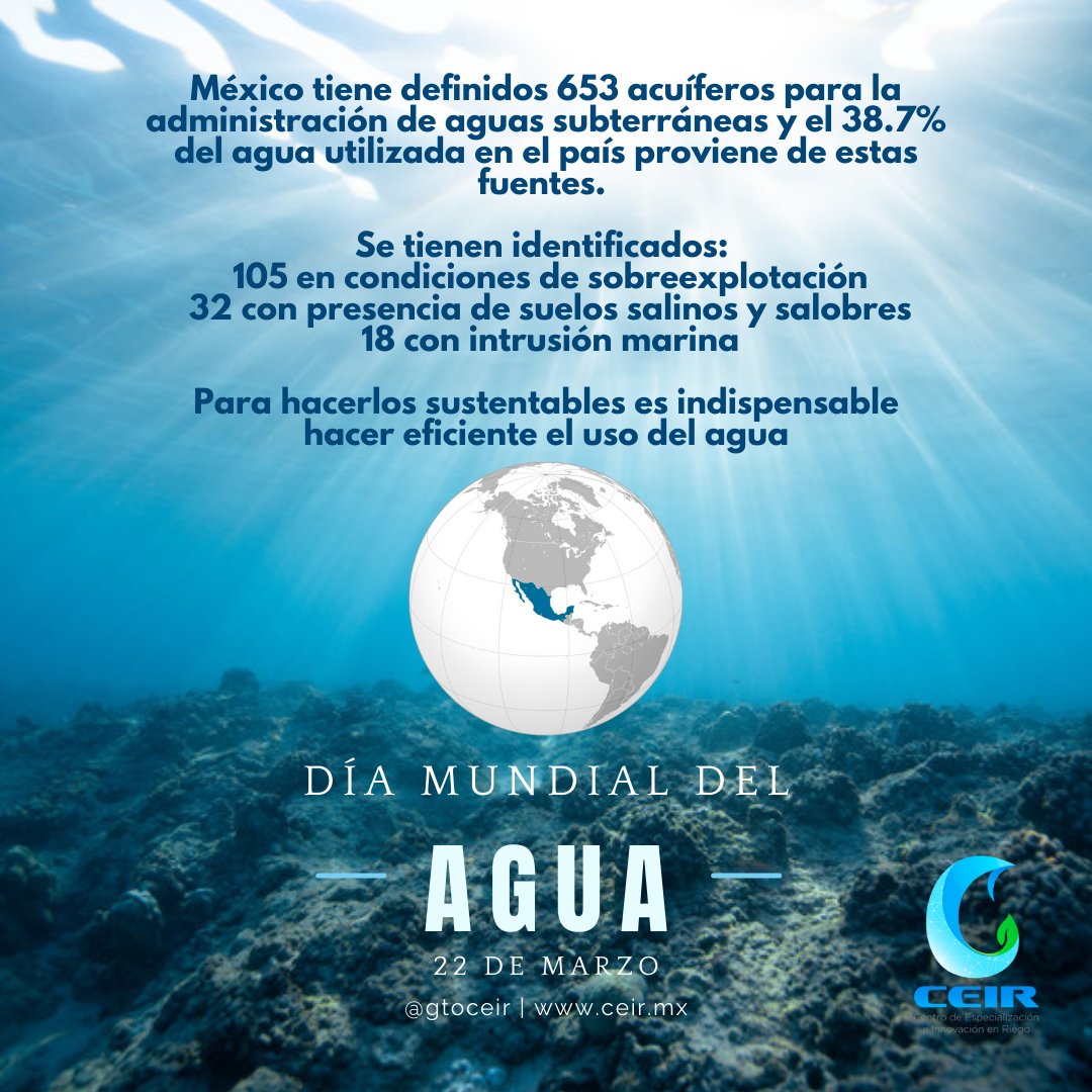 gtoceir's tweet photo. #DíaMundialDelAgua 💧Hagamos visible lo invisible, trabajemos juntos para gestionar de forma sostenible este preciado recurso. https://t.co/Vt2lsS6GLc