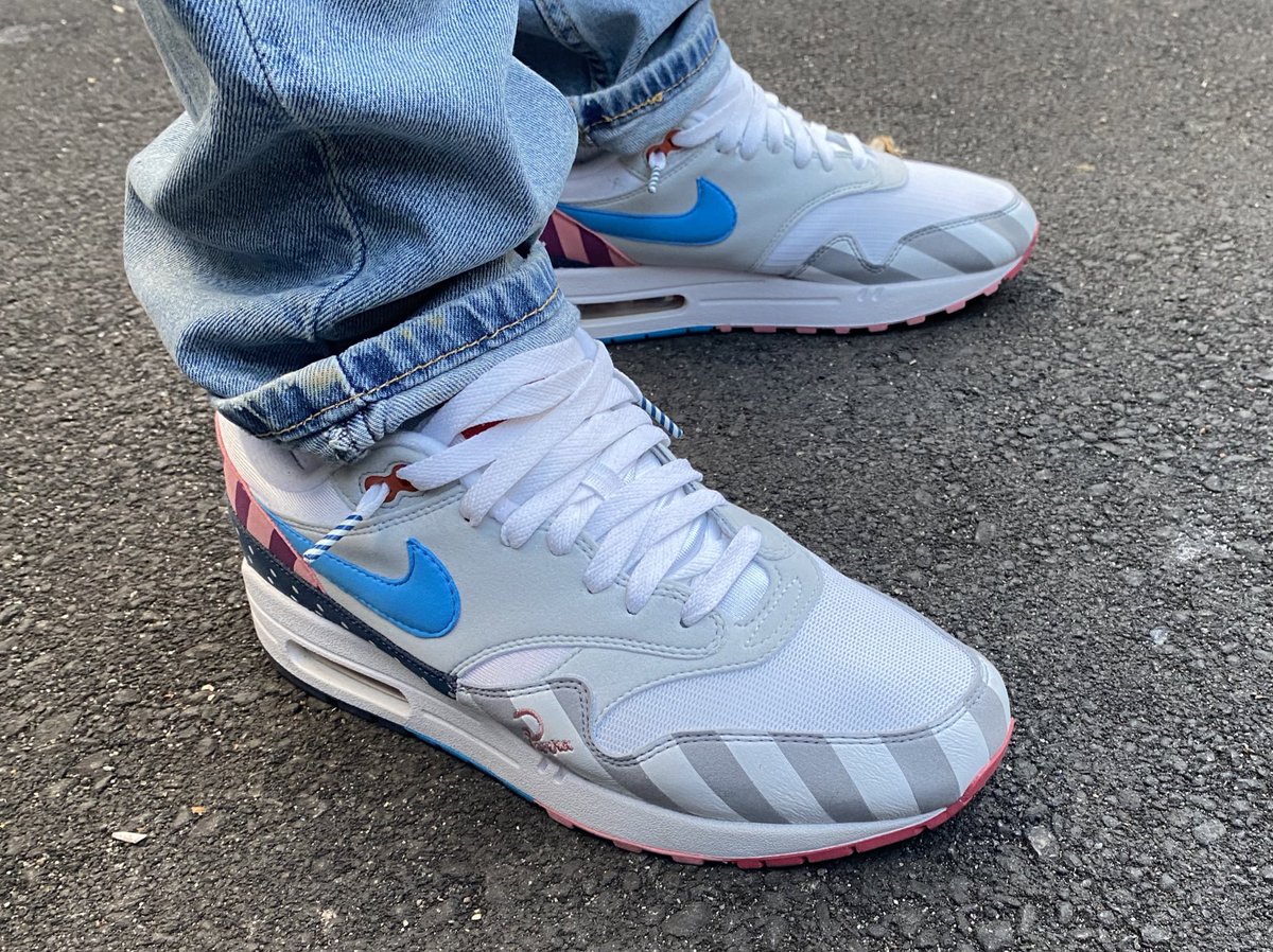 cheenz78's tweet photo. Air Max 1 x Parra #snkrsliveheatingup #nike #airmaxmonth #airmax1 #parra https://t.co/5KKBF5TwJk