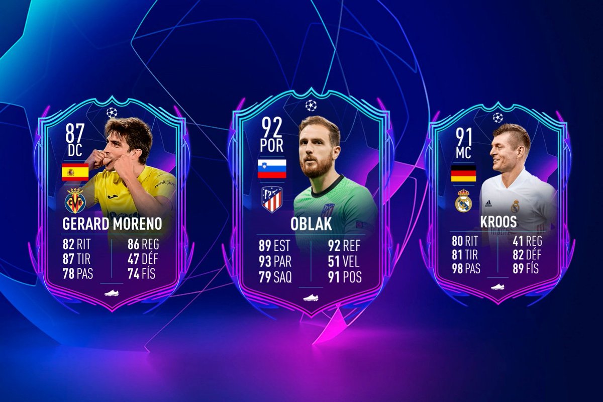 FIFA_gfxx's tweet photo. ESTAS CARTAS DE LOS EQUIPOS ESPAÑOLES 😍😍 #ChampionsLeague @ChampionsLeague https://t.co/A6ndVSZ72T