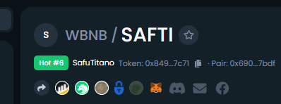 DexTrending's tweet photo. Now Trending on Dextools @SafuTitano #safutitano $safti #safuu #trendingservice #bscgems https://t.co/kkuQ6dpXEU
