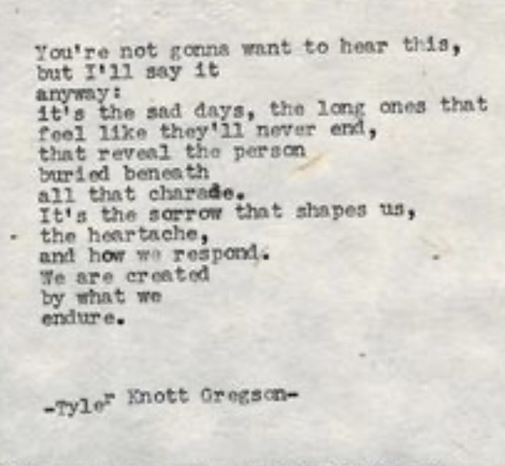 scorpeswriter's tweet photo. All that charade .  #PoetryDay #tylerknottgregson #writingecologies https://t.co/E7El44Bf3j