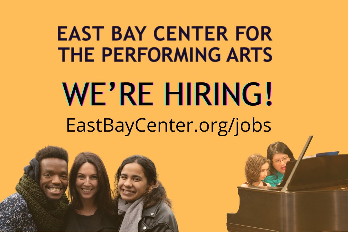 Join our team! The Center is in Search of an arts educator with experience teaching and working in public elementary schools to be our next School Partnerships Program Associate. Learn more and Apply: eastbaycenter.org/get-involved/e…