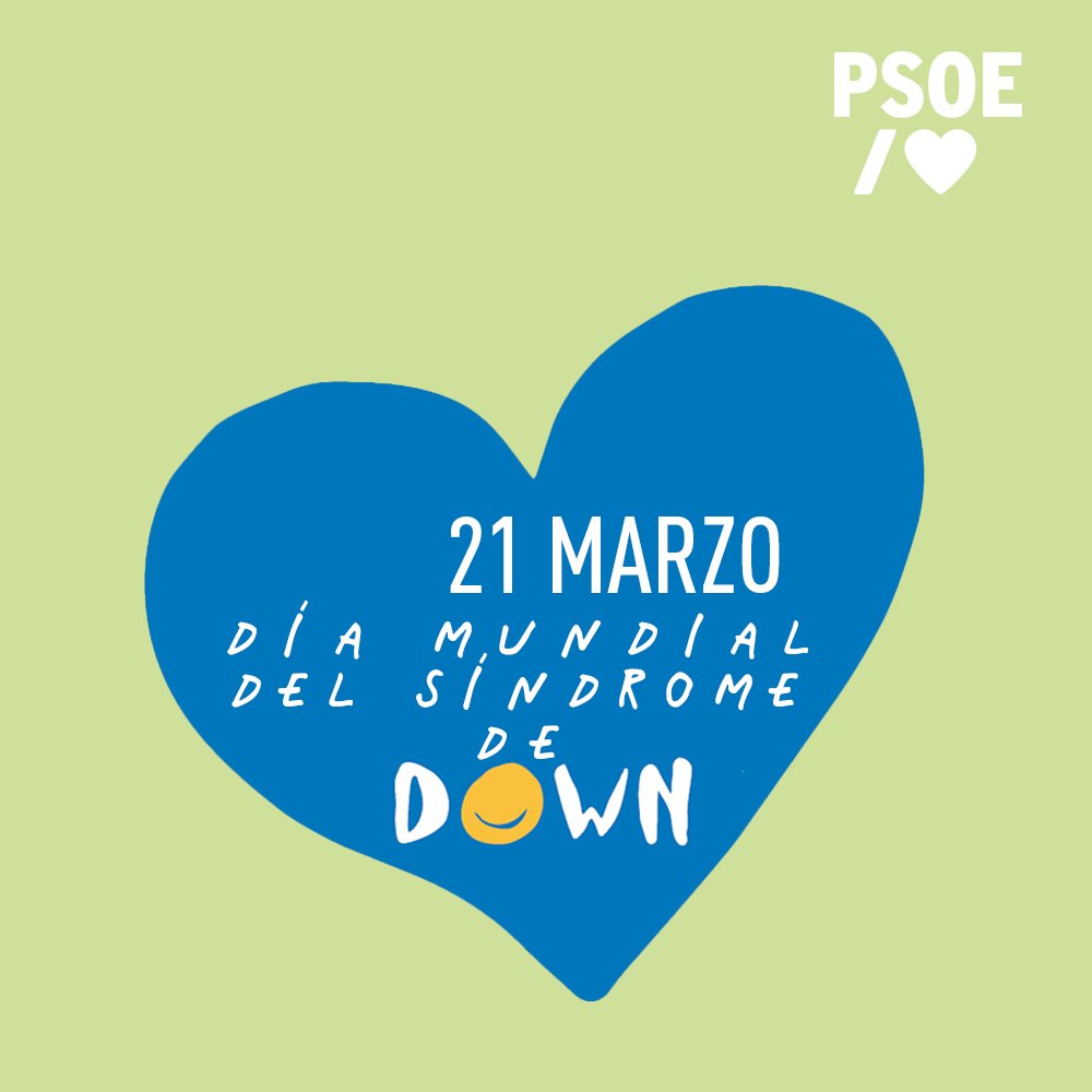💙 Trabajamos por la plena inclusión de las personas con síndrome de #Down en nuestra sociedad. 

Un objetivo irrenunciable para conseguir, entre todos, una sociedad más inclusiva, justa y repleta de oportunidades. 

#DiaMundialDelSindromeDeDown
