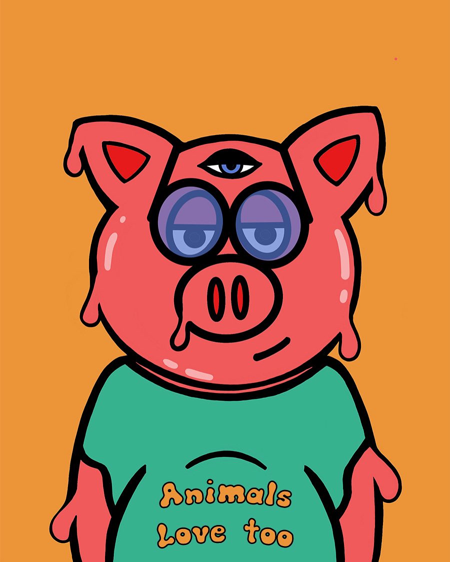 WeAnimals_art's tweet photo. Peggy the Pig #032
#NFTCommunity #nftart #NFTartist https://t.co/ISfOlYVDwg