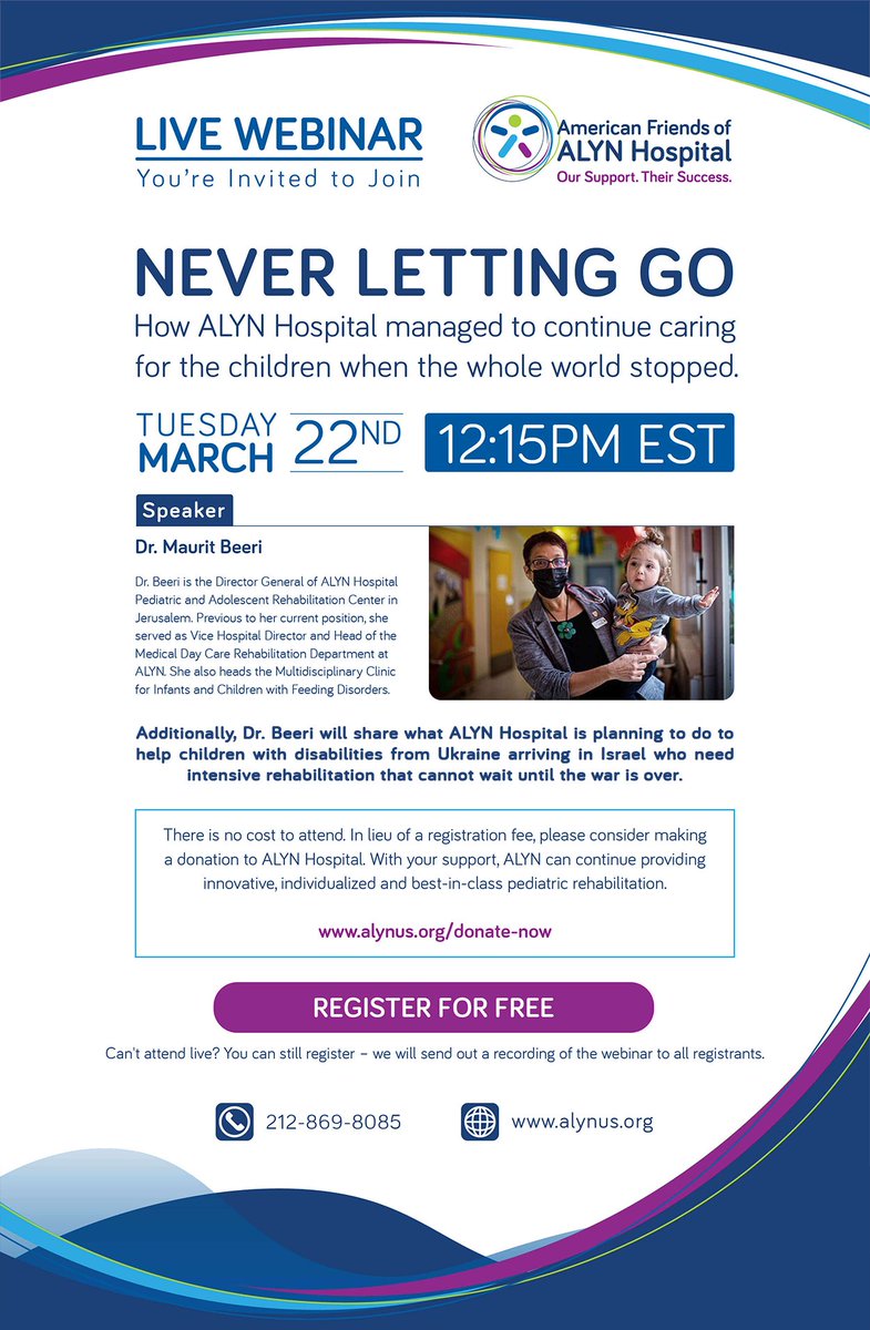 American Friends of ALYN Hospital tweet media