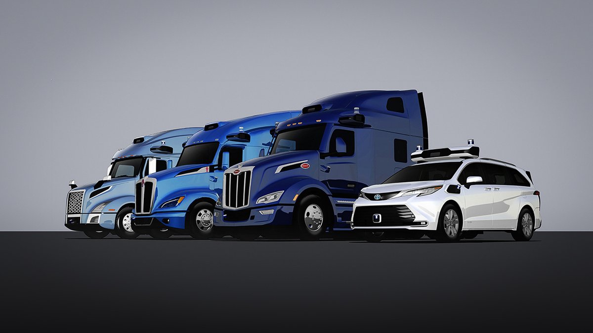 aurora_inno's tweet image. We collaborate with some of the world’s top automotive manufacturers like @VolvoTrucksNA @Toyota &amp;amp; PACCAR to blend the design of the #AuroraDriver into their vehicles for a sleek visual integration.