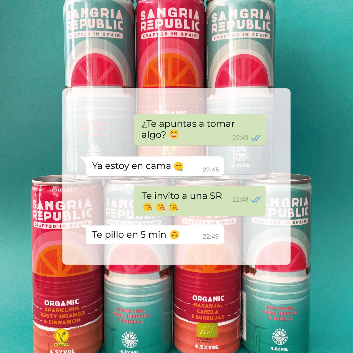 Y tú, ¿cuál eres? 😜

#bebidavegana #singluten #turefrescodesangría #bebidaecológica