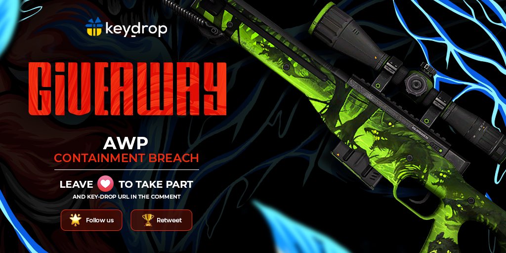 Giveaway on AWP | Containment Breach🎁

👊 Just leave❤️ under the post!
🌟 Follow us!
🏆 Retweet!
 
⏰ Wait 24 hours!

#freeskins #csgoskinsgiveaway #csgoskinsfree #giveaway #airdrop #csgocases #csgocase #csgocommunity #csgoesport #skins #csgoskins #keydrop #keydropcom #csgo