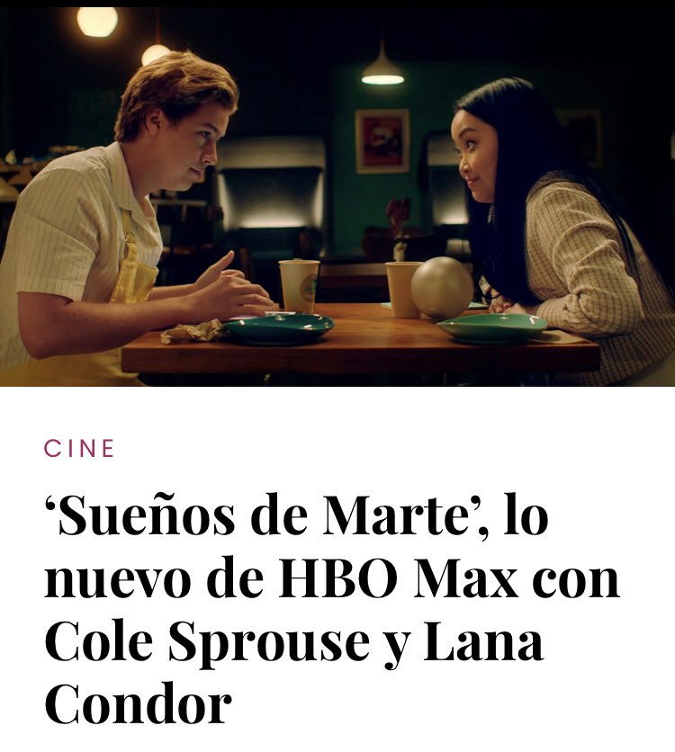 ColeSprousePeru's tweet photo. “Sueños de Marte” es el título oficial en español que le dan a Moonshot, película protagonizada por Cole Sprouse y Lana Condor. https://t.co/1t2YLj5Dms