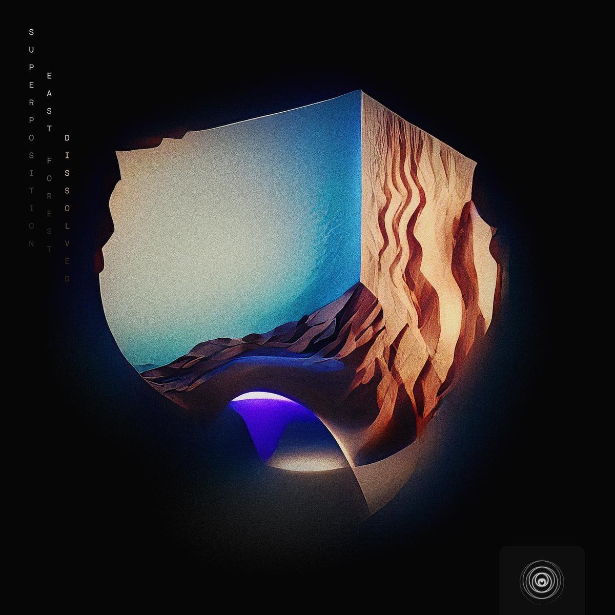 boreta's tweet image. we have some new music out this week

@superposition &amp;amp; @eastforestmusic 

i did the album artwork using generative art + AI trained on imagery from the utah desert