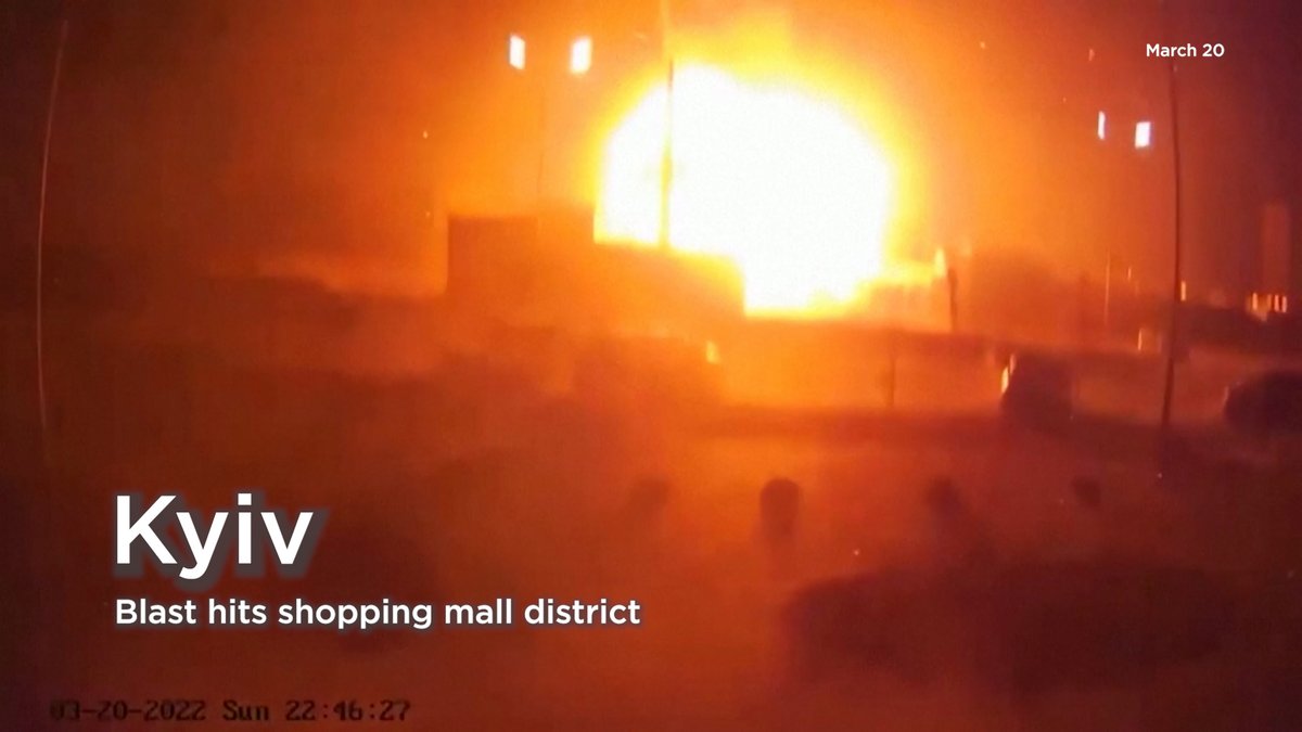 WATCH: Deadly overnight explosion erupts in Kyiv, Podil district, destroying shopping mall and residential towers. #Kyivexplosion #ukrainewar @chchtv #itsbrief youtu.be/olSgocdsWFM