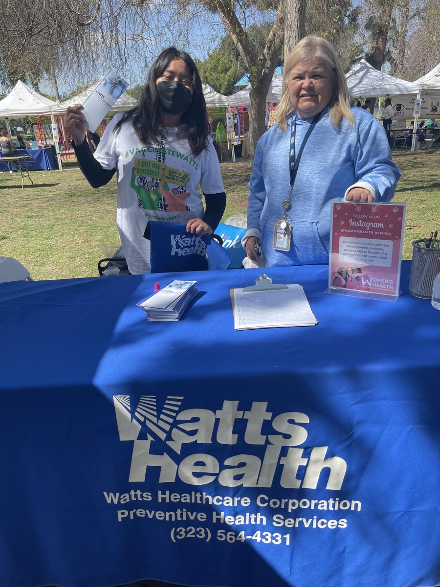 WattsHealthCare's tweet image. We have truly missed being involved in events to educate others in the community about our resources and medical services. Thank you, @ChildrensInstLA  and Watts Vaccine Task Force, for having us as a part of your Wellness Health Fair! 
#WattsHealthcare #SupportYou #Events