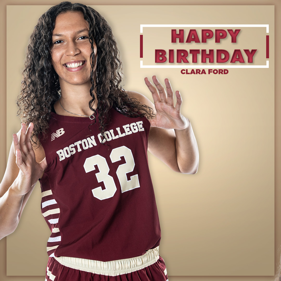 BC_WBB's tweet photo. Join us in wishing a Happy Birthday to @clara_ford52! We hope you have a great day, Clara! 🥳🥳🥳

#TogetherAsOne | #ForBoston🦅 https://t.co/chhtbGwVjr