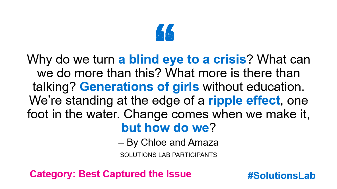 PlanCanada's tweet photo. Youth in Canada used poetry as an advocacy tool at our #SolutionsLab yesterday, raising awareness about children’s right to education during emergencies. In celebration of #WorldPoetryDay, check out our winning poems here! https://t.co/qqqqA7mE8x