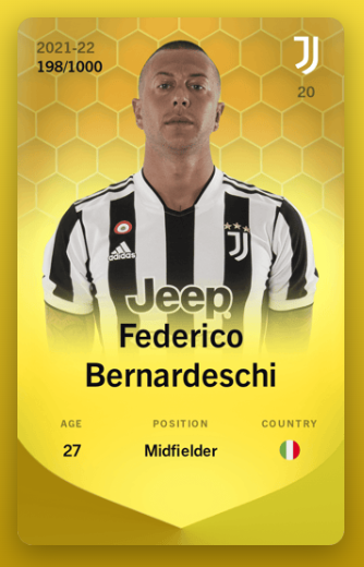 BatLesFoot's tweet photo. 🎁CONCOURS SORARE🎁

➡️ On vous offre la carte de BERNARDESCHI !🔥

Conditions : 
1️⃣ Créer ou avoir un compte Sorare  ➡️ https://t.co/iLRJCQ746B
2️⃣ RT + Follow @SorareRewards 
3⃣  Tag un ami pour qu’il rejoigne l’aventure Sorare

TAS 24/03 à 20H00
#Giveaway  #sorare #NFTGiveaway https://t.co/uoOPQ90OjX