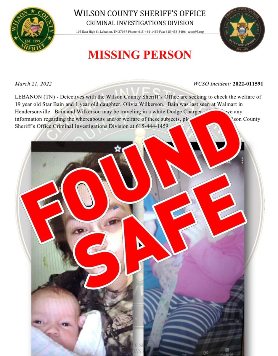Bain and her daughter have both been located and they are safe. Thank you!
