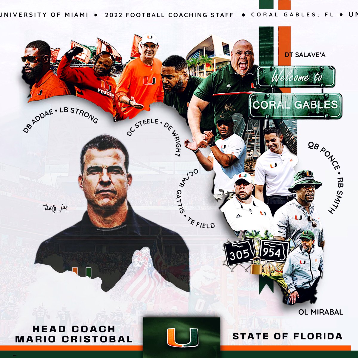 Talent doesn’t mean much without development..

So the ‘Canes reeled in some of the best in the business! Detail. 🎨✋🏾🤚🏾

#GoCanes #EditByMe 
#StateOfFlorida