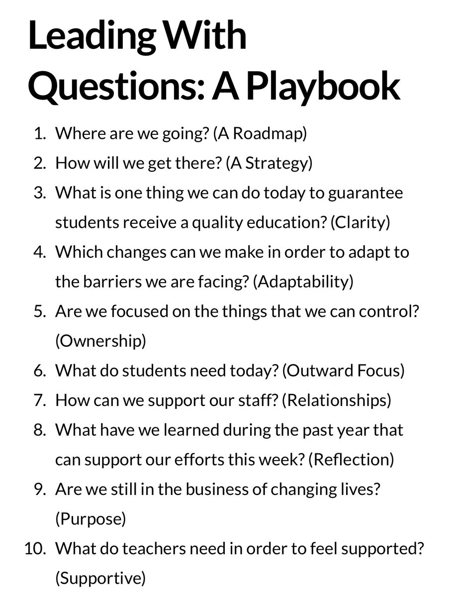 curriculumblog's tweet photo. Leading With Questions: A Playbook For School Leaders
https://t.co/BG6uyC9PDV #edchat https://t.co/Zf8depmO6g