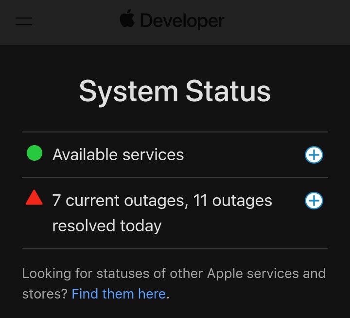 love_Thai_555's tweet image. Apple Suffers Widespread Outage Hitting Music, Maps and iCloud.

#SystemStatus 
#Apple 
#Outage

developer.apple.com/system-status/