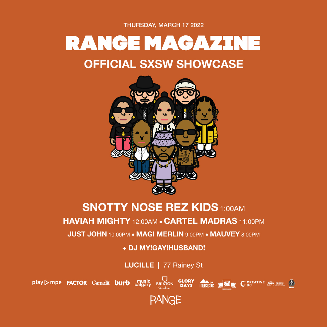 readxrange's tweet photo. Back in 🇨🇦 after a week at @sxsw. Thank you to the 500+ Canadians, Texans, and international industry friends who came out for our official showcase ft. @TheRezKids @haviahmighty @CartelMadras @MagiMerlin @JustJohnForReal @lovemauvey &amp; @mygayhusband. 🔥 🔥 🔥 S/O to our sponsors. https://t.co/sSYLz1Kj7N