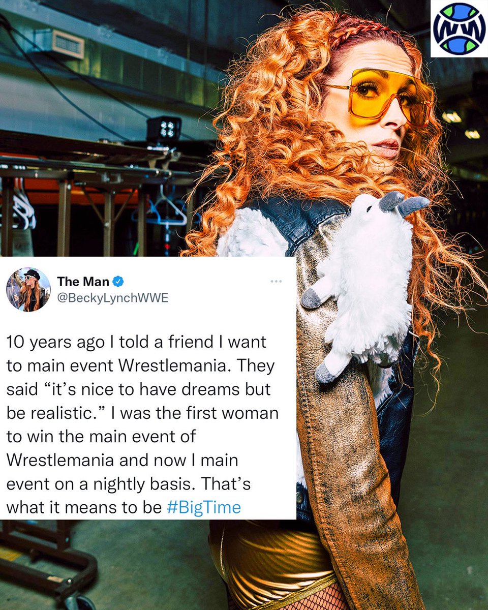 WrestlingWCC's tweet photo. Becky Lynch is living the dream ☁️ https://t.co/1GfzJGwasC