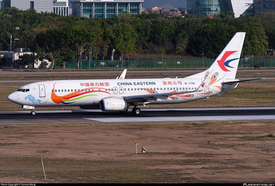 FlywithDoa's tweet photo. This is the aircraft that crashed, such a beautiful paint scheme as well.

#ChinaPlaneCrash https://t.co/fGshj5Qr7P