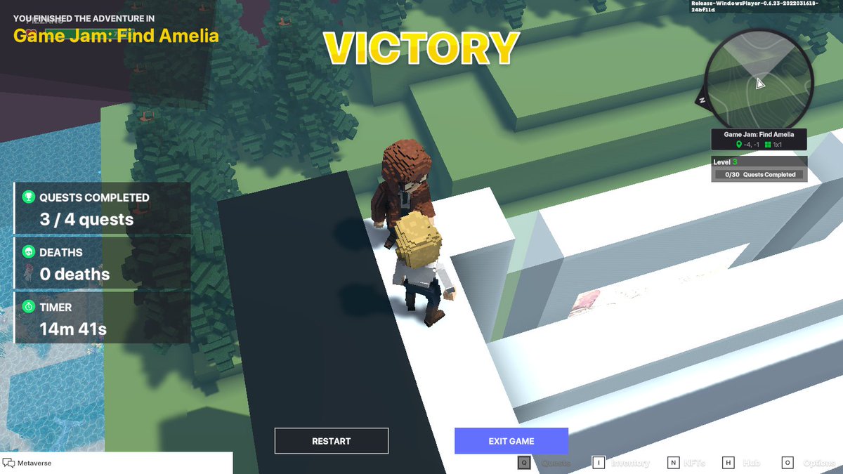 wonjunHan3's tweet photo. @TheSandboxGame

@TheSandboxKR

#더샌드박스한국소셜콘테스트

알파패스 시즌2 3주차 이벤트
Game Jam: Find Amelia 퀘스트 완료 :) https://t.co/u4EdYTjbD7